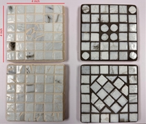 White Coaster Set